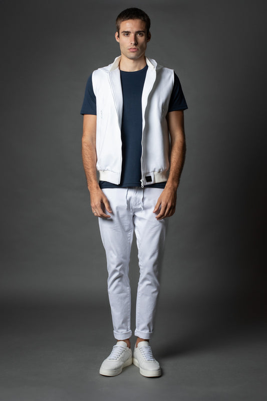 Camiseta Manga Curta Básica Slim Gola Redonda Pima - Marinho