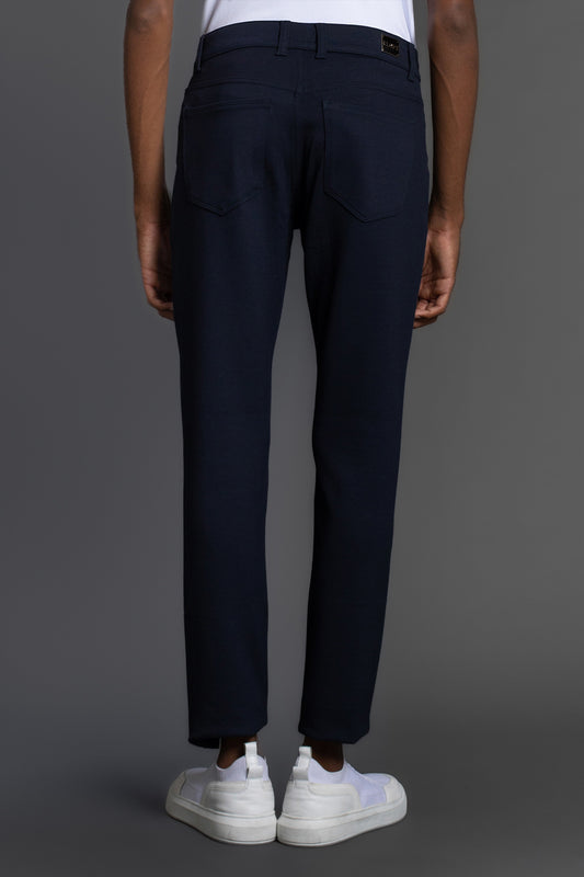 Calça Malha 5 Bolsos - Marinho