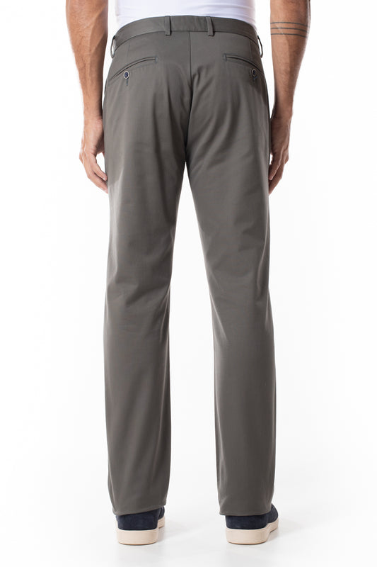 Calça Sarja Bolso Faca - Chumbo