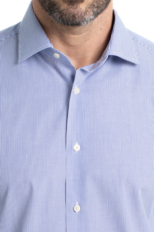 Camisa Social Colarinho Italiano Premium - Azul