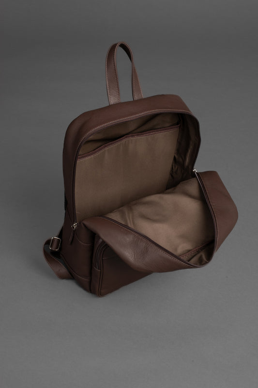 Mochila Bolso Retangular - Marrom