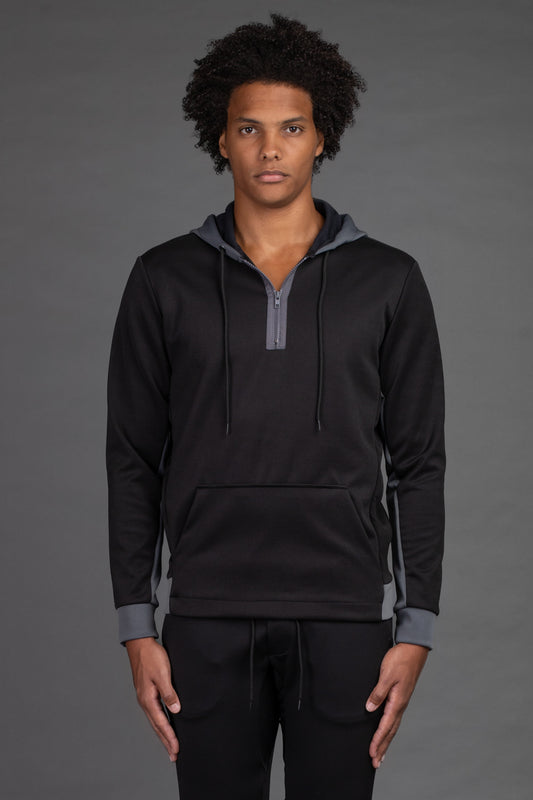 Blusão Neoprene Com Capuz - Preto