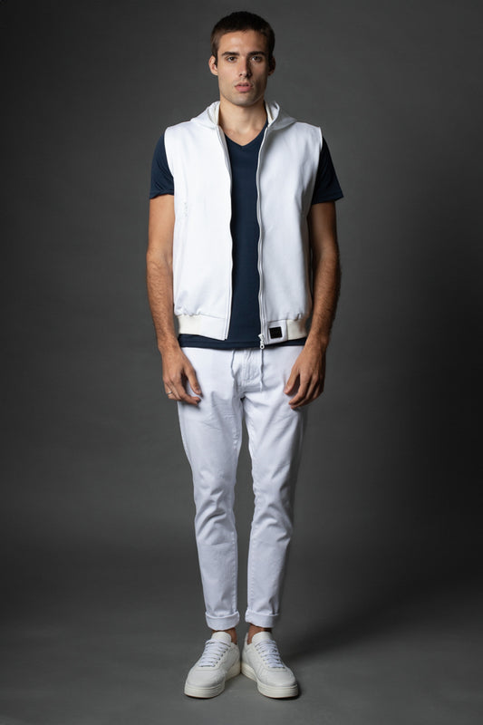 Camiseta Manga Curta Slim Pima Gola v - Marinho