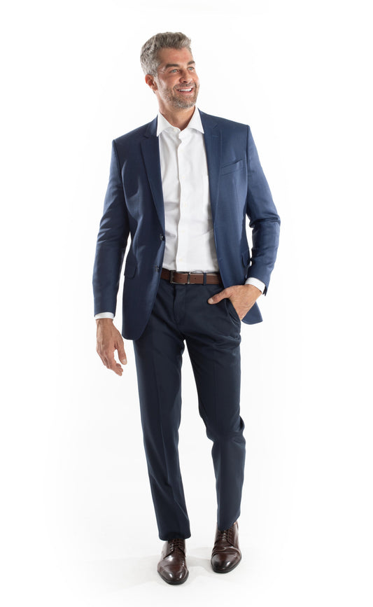 Paleto Fantasia Slim Canonico - Azul.