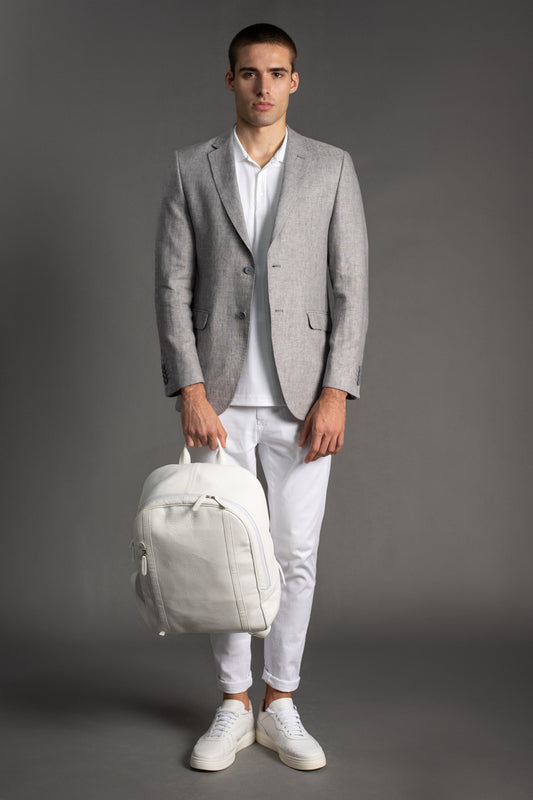 Paletó Sem Forro Slim Fit - Cinza