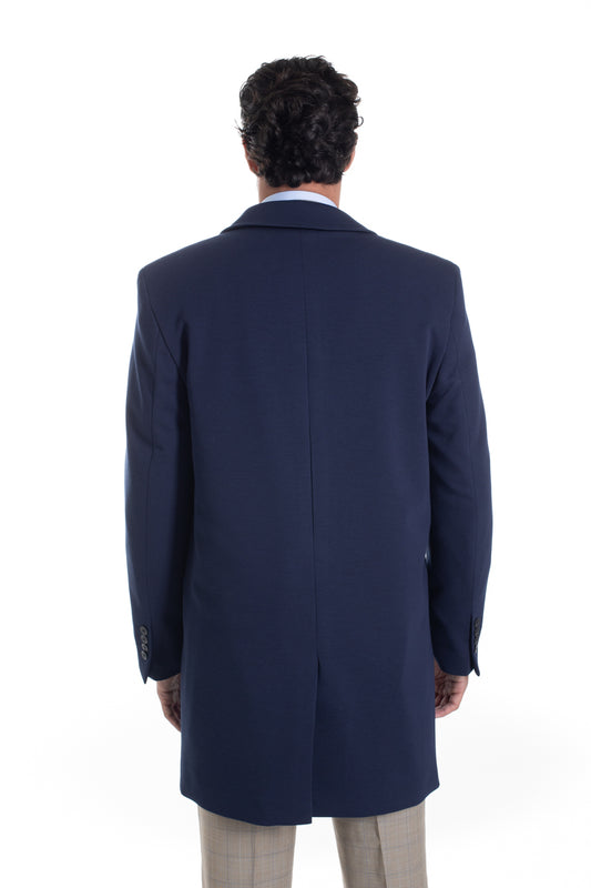 Car Coat Liso Classic - Marinho