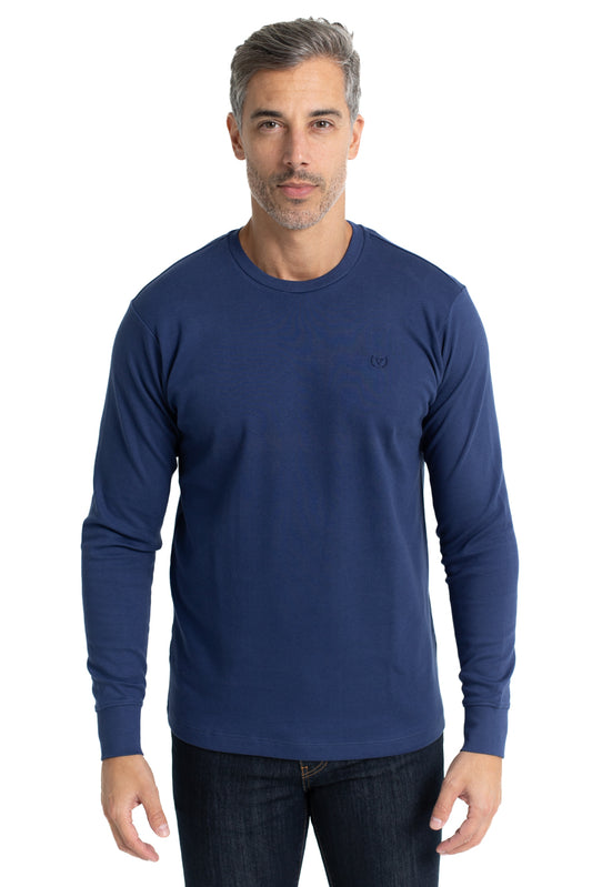 Camiseta Manga Longa Malha - Royal