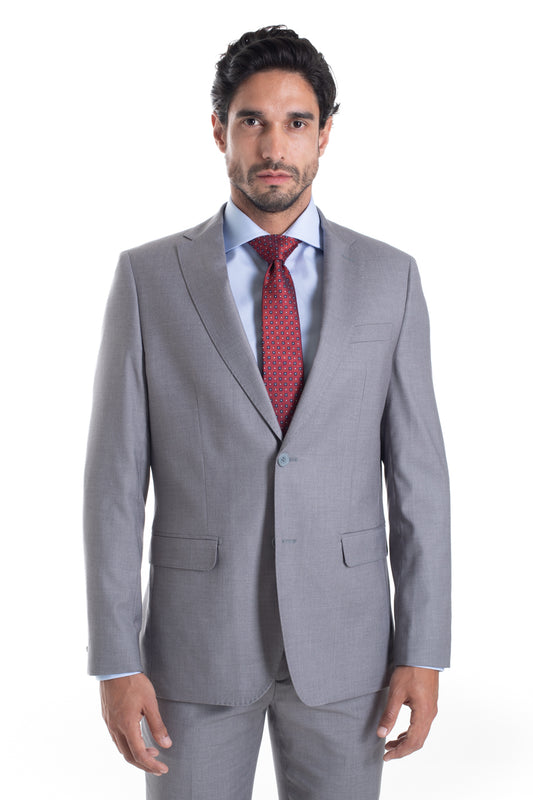 Terno Liso Liverpool Com Stretch - Cinza